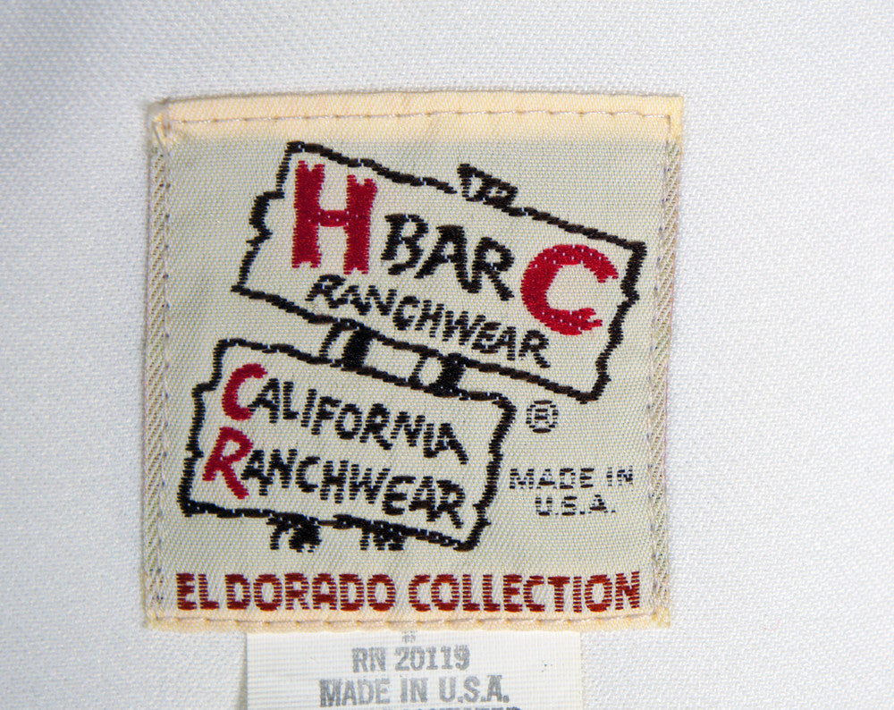 1970's H Bar C El Dorado Western Pearl Snap Shirt w/ Embroidery - Size XL