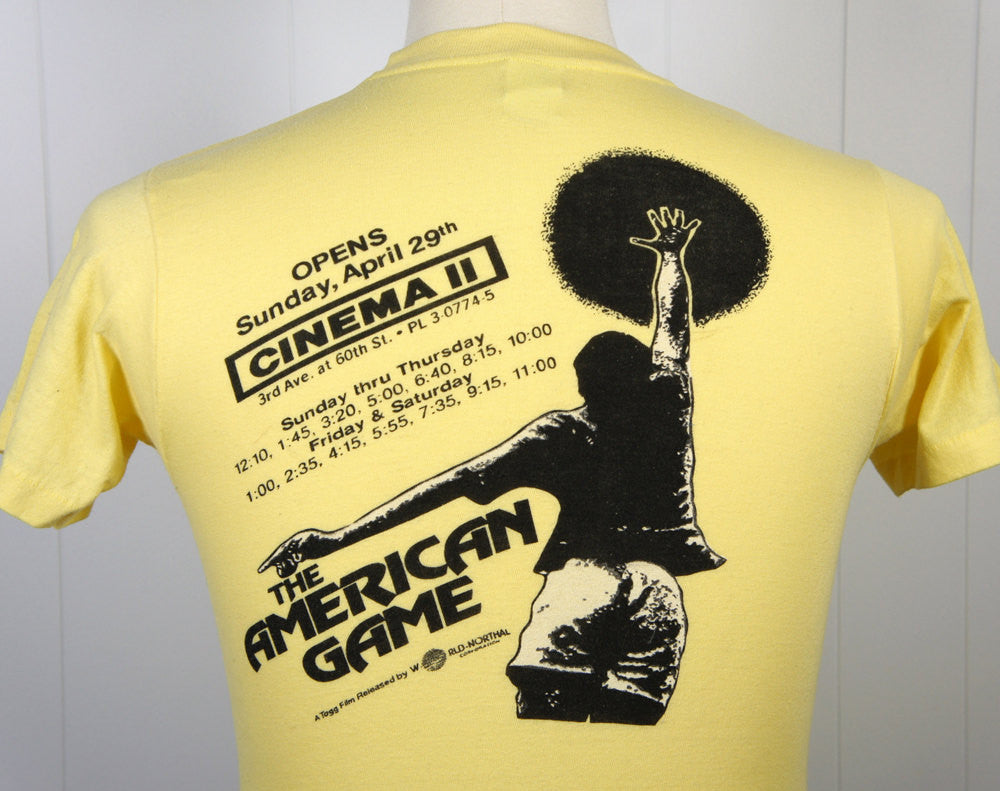 1979 "The American Game" Movie Premiere T-Shirt - Size S
