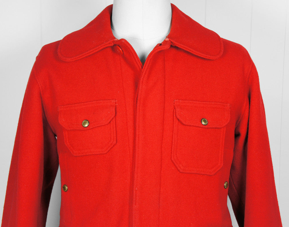 1940's Red Woolrich Hunting Jacket - Size L