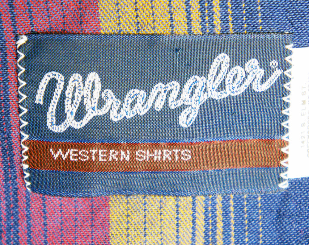 Rainbow Striped Western Pearl Snap Shirt - Size XL