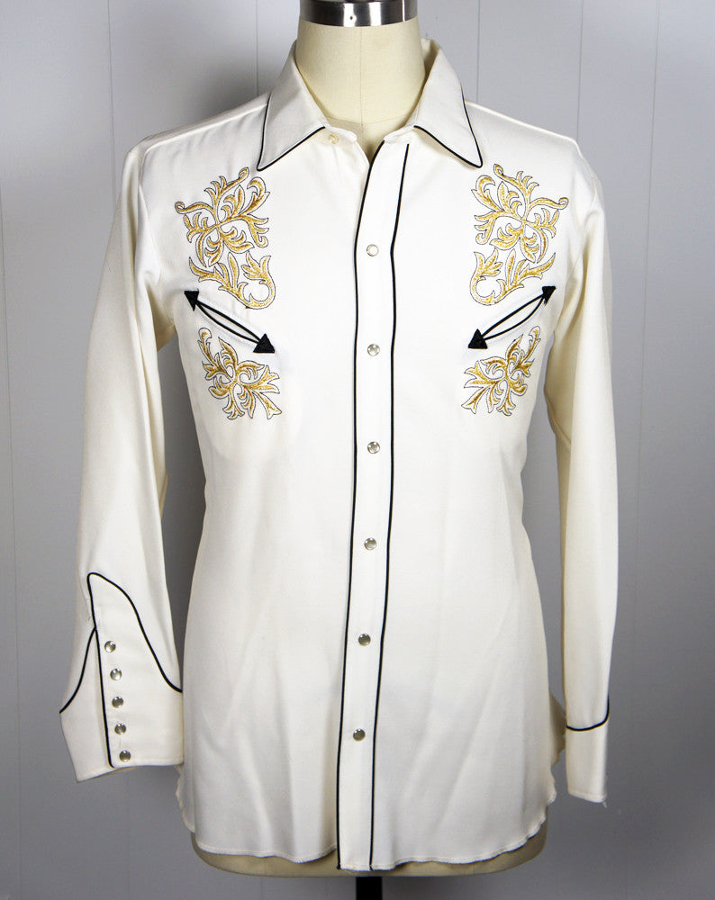 Vintage 1970's H Bar C El Dorado Western Pearl Snap Shirt - Size XL