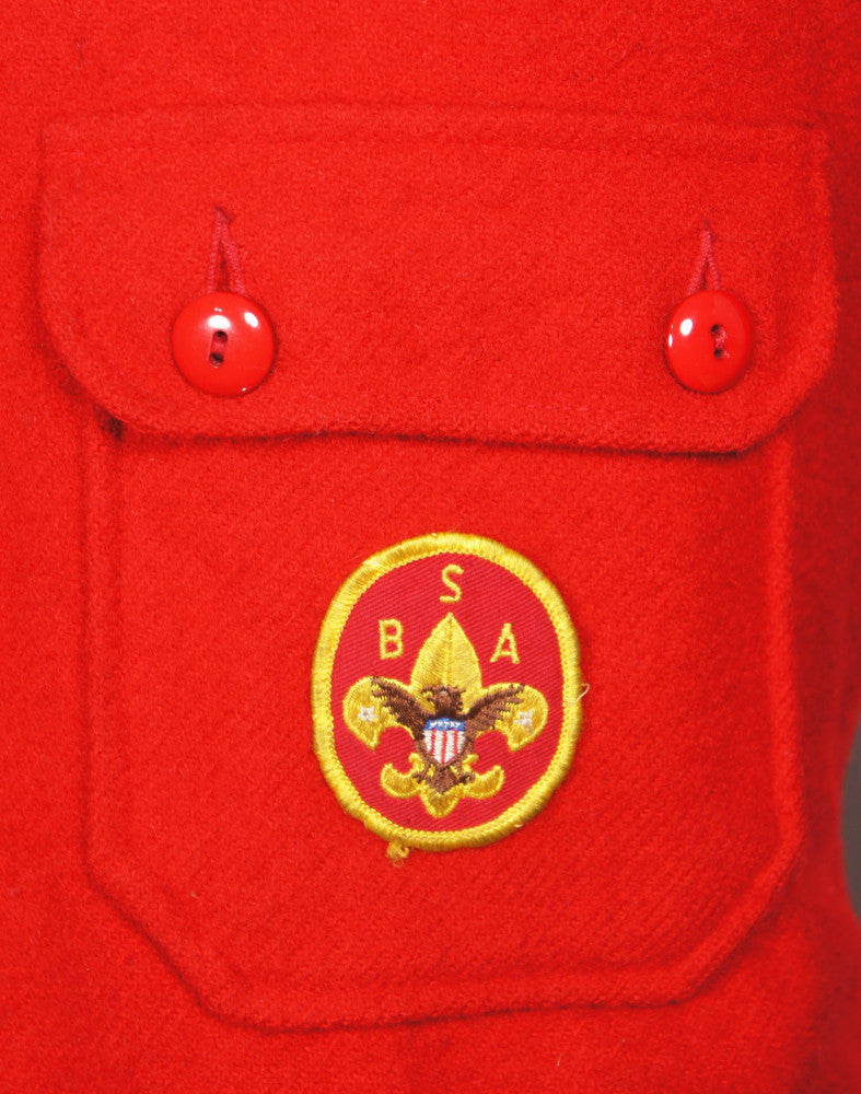 1960's Boy Scouts of America Wool Shirt Jacket - Size L