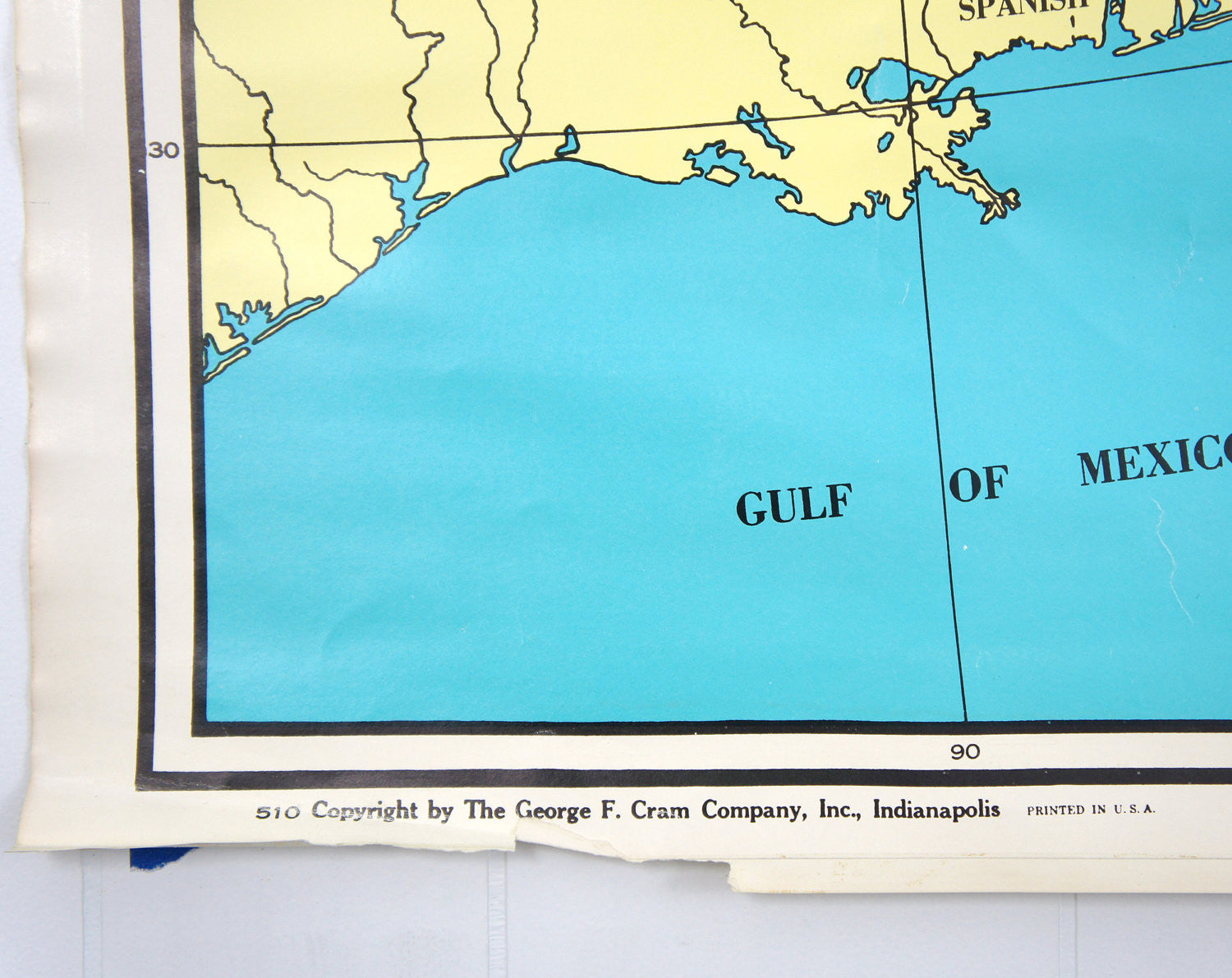 U.S. History Wall Map - Land Claims & Ordinance of 1787