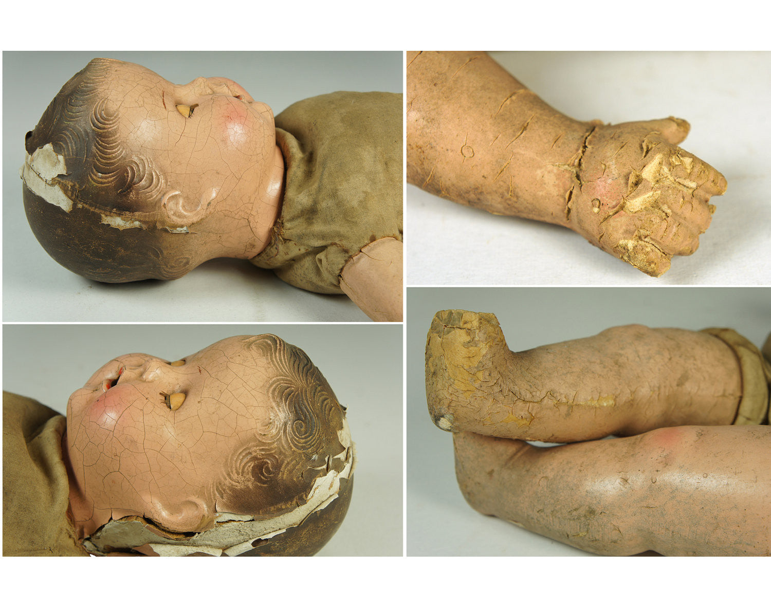 Early 1900's Composition Doll w/ Sleepy Eyes