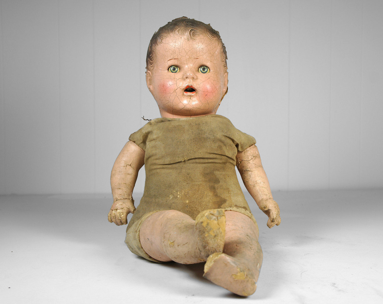 Early 1900's Composition Doll w/ Sleepy Eyes