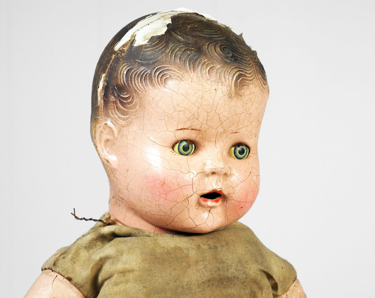 Early 1900's Composition Doll w/ Sleepy Eyes