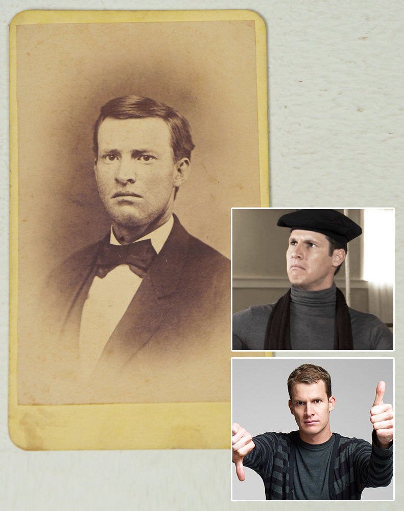 1860's CDV Photo - Pouty Daniel Tosh Doppleganger