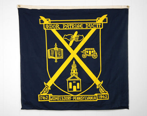 1960's Womelsdorf, Pennsylvania Bicentennial Banner