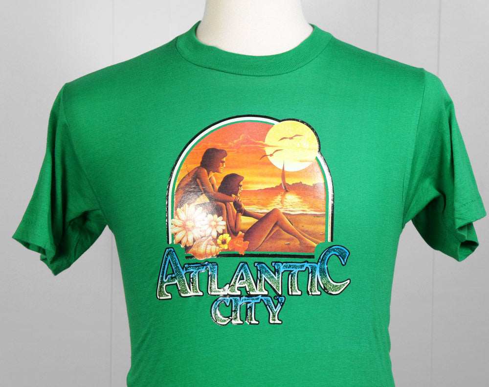 1980's Atlantic City T-Shirt w/ Sunset - Size S