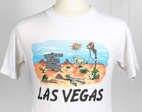 1980's Las Vegas, Nevada T-Shirt w/ Thirsty Cowboy - Size M