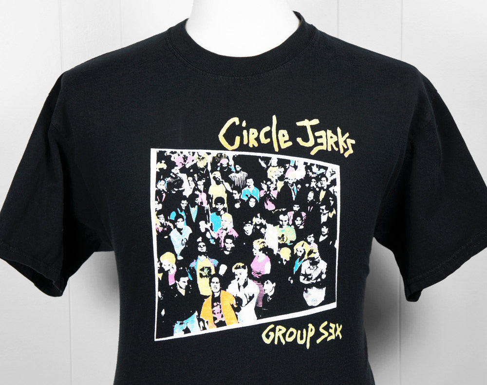 Circle Jerks Band T-Shirt - Group Sex, Size L