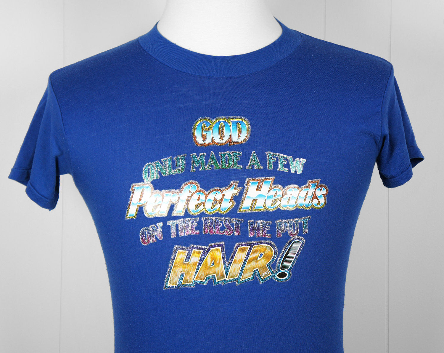 1980's T-Shirt For The Balding Man - Size S