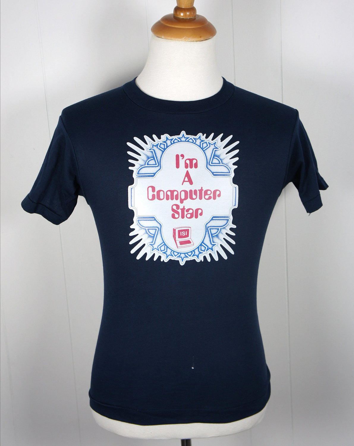 1980's I'm A Computer Star T-Shirt - Size S
