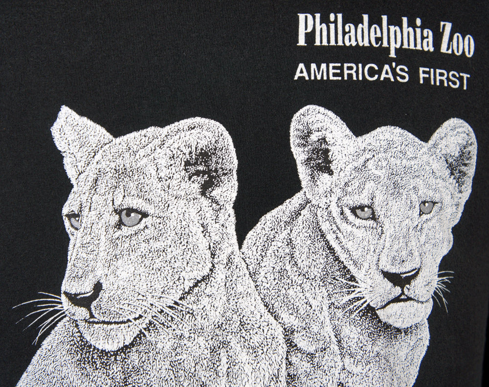 1990's Philadelphia Zoo White Lions T-Shirt - Size XL