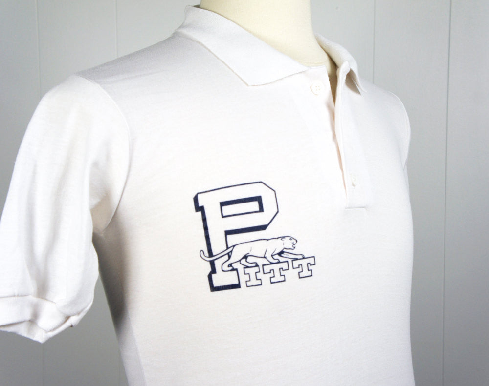 1970's University of Pittsburgh Polo Shirt - Size S