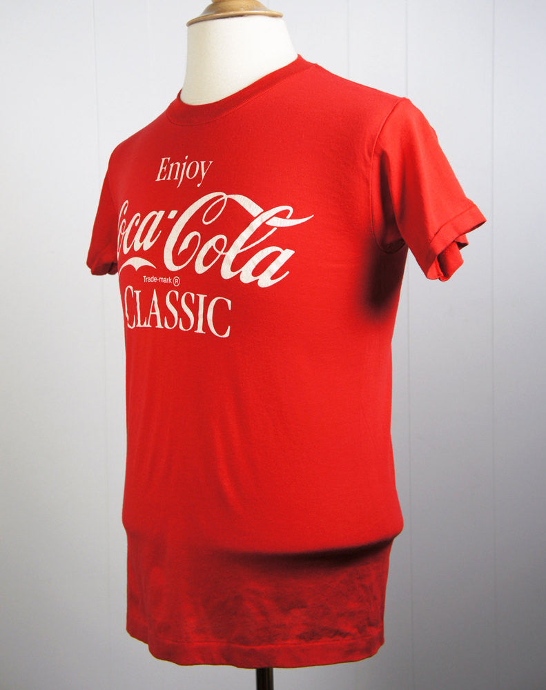 1980's Enjoy Coca-Cola Classic T-Shirt - Size S