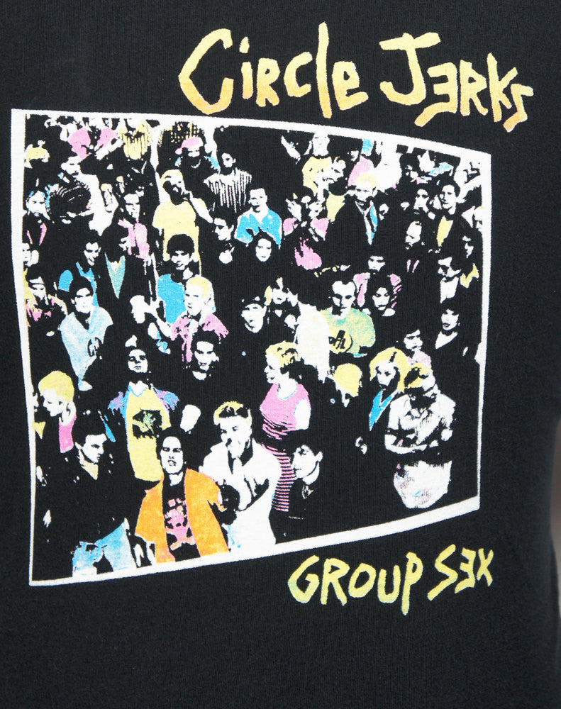 Circle Jerks Band T-Shirt - Group Sex, Size L