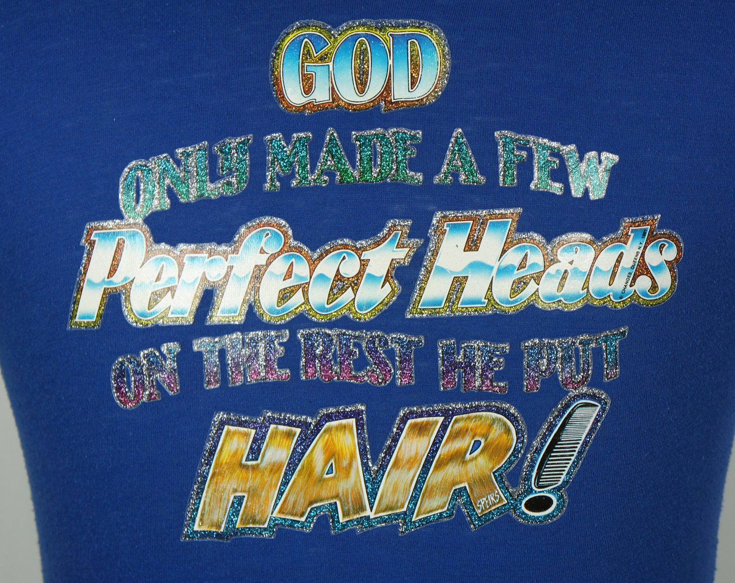 1980's T-Shirt For The Balding Man - Size S
