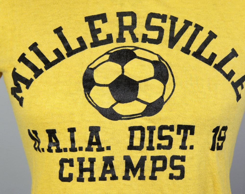 1980's Millersville University Soccer Champs T-Shirt - Size S